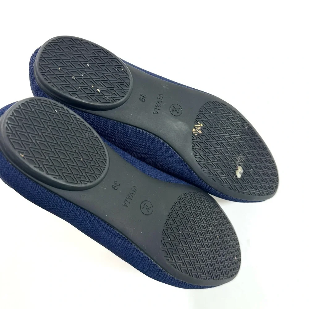 Vivaia Tamia 2.0 Almond Toe Ballet Flats Blue